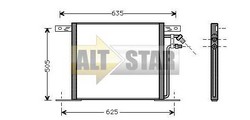 Радіатор кондиціонера STANDARD F4AC1026 STANDARD