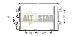 Радіатор кондиціонера OPEL 1850096 OPEL
