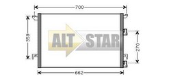 Радіатор кондиціонера SAAB 12804660 SAAB