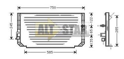 Радіатор кондиціонера NRF 35282 NRF