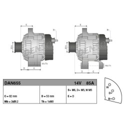 Генератор DENSO DAN655