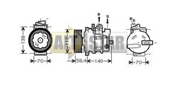 Компресор кондиціонера DENSO DCP02025