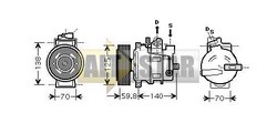 Компресор кондиціонера DENSO 447190-3409 DENSO