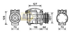 Компресор кондиціонера BMW 64528391695 BMW