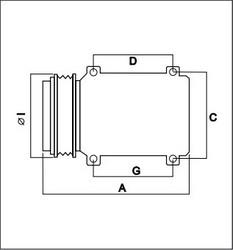 Компресор кондиціонера DENSO DCP05025