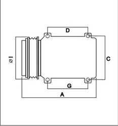 Компресор кондиціонера CHRYSLER 5278724AA CHRYSLER