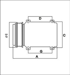 Компресор кондиціонера DENSO DCP12005