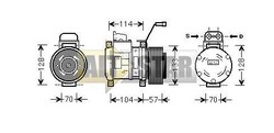 Компресор кондиціонера DENSO 447100-6380 DENSO