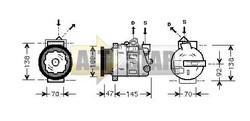 Компресор кондиціонера DENSO 447190-7720 DENSO