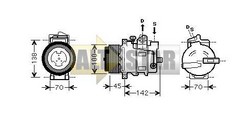 Компресор кондиціонера MERCEDESBENZ 0022301211 MERCEDESBENZ