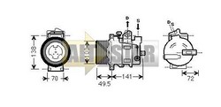 Компресор кондиціонера DENSO DCP17067