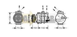 Компресор кондиціонера MERCEDESBENZ HVW0002300011 MERCEDESBENZ