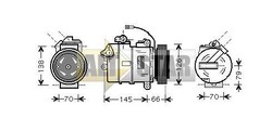 Компресор кондиціонера VOLKSWAGEN 8D0260805C VOLKSWAGEN