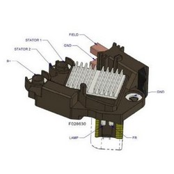 Регулятор генератора VALEO YM1661VFP1 VALEO